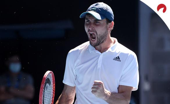 Aslan Karatsev vs Novak Djokovic odds list Karatsev as a major underdog in the 2021 Australian Open semifinal.