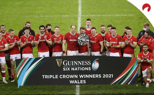 Wales celebrating its triple crown is the favorite in the Rugby Six Nations odds.