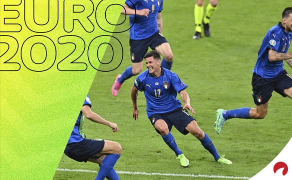 Matteo Pessina celebra el gol anotado frente a Austria. Cuotas para el Bélgica vs Italia, Euro 2020.