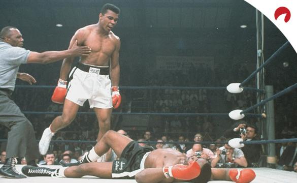 Muhammad Ali (left) tops the list for the greatest athletes of all time.