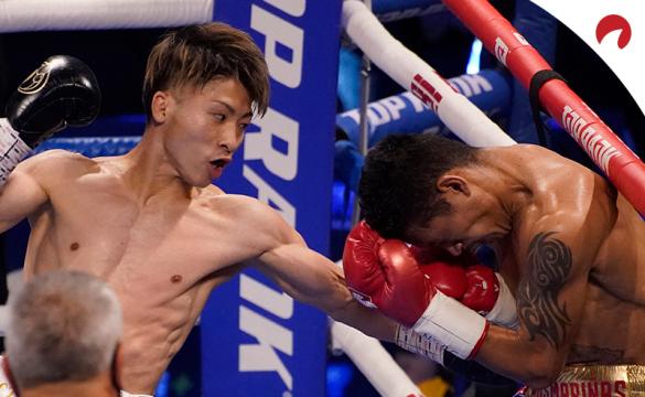 Naoya Inoue (right) is favored in the Inoue vs Dipaen odds.