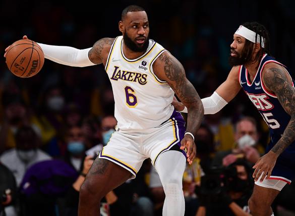 LeBron James and the Lakers are road favorites Tuesday in Lakers vs Nets odds.