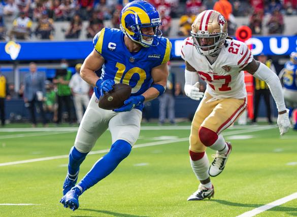 The Rams and 49ers will face off in the NFC Championship game.