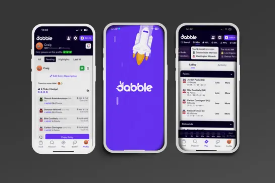 Dabble Daily Fantasy App Screenshots